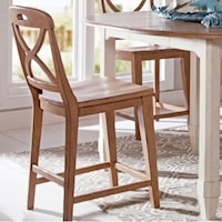 X Back Counter Stool