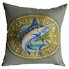 Pelican Reef Panama Jack Pillows and Ottomans Bill Collector Throw Pillow