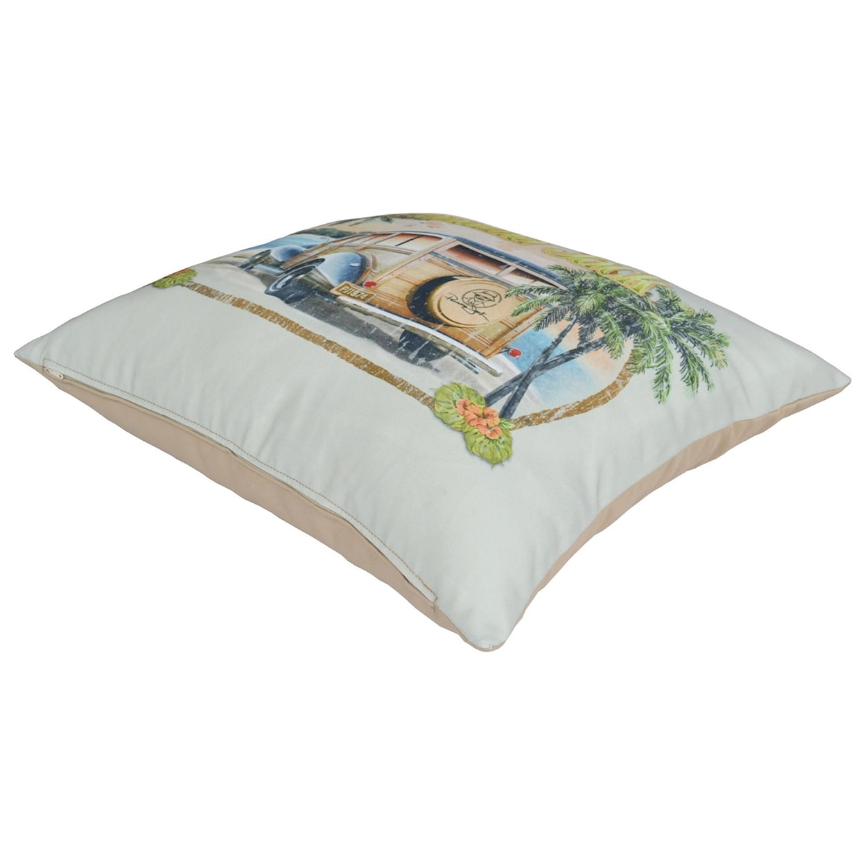 Pelican Reef Panama Jack Pillows and Ottomans No Problems Throw Pillow