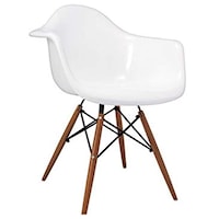 Arm Chair with White Seat