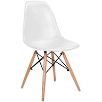 Side Chair with White Seat