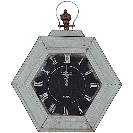 Metal Distressed Clock