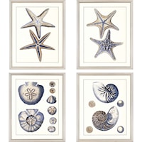 Set of 4 Sea Life Framed Art