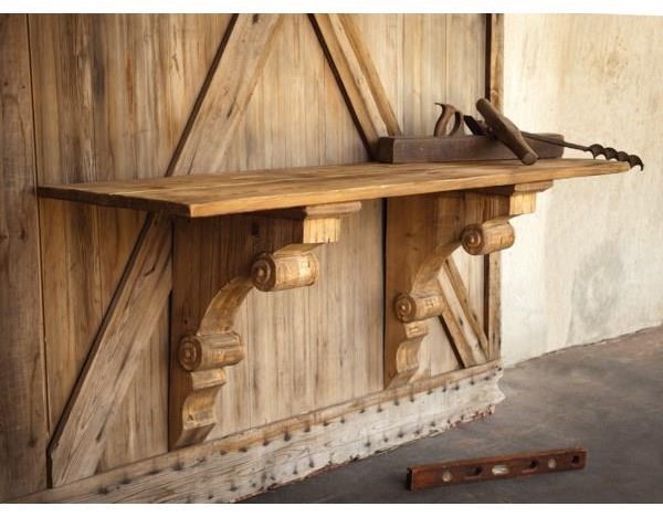 Park Hill Collection SDF Wooden Bracket Console