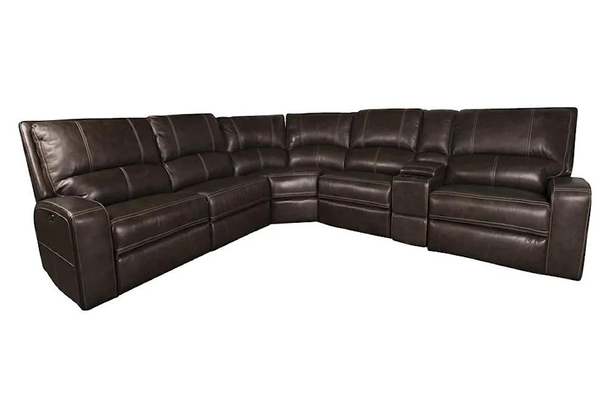 Alta Alta  Leather Match Power Sectional by Parker House at Morris Home