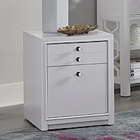 Contemporary Rolling File Cabinet