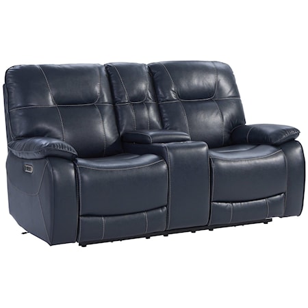 Power Recling Console Loveseat