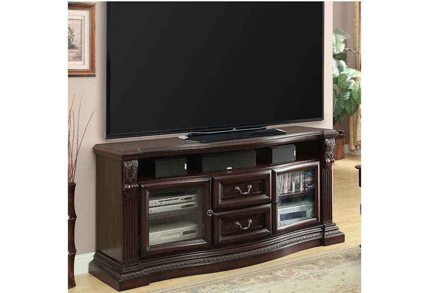 Bella Collection TV Console by Parker House at Z & R Furniture