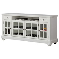 Cottage 63 Inch TV Console with Glass Doors