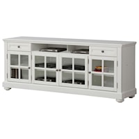 Cottage 76 Inch TV Console with Glass Doors