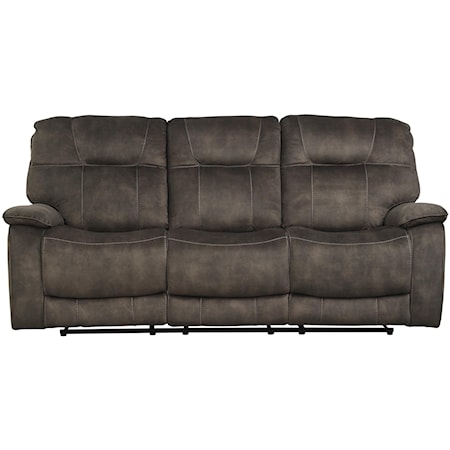 SHADOW BROWN Manual Triple Reclining Sofa