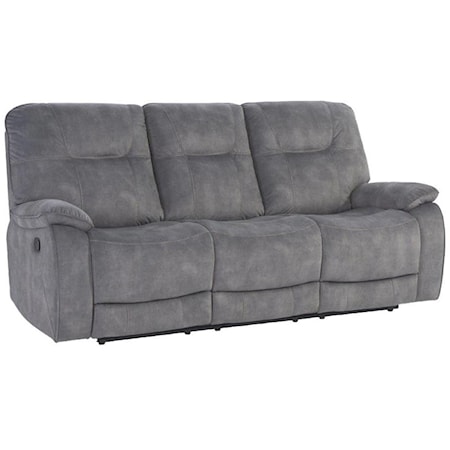 SHADOW GREY Manual Triple Reclining Sofa