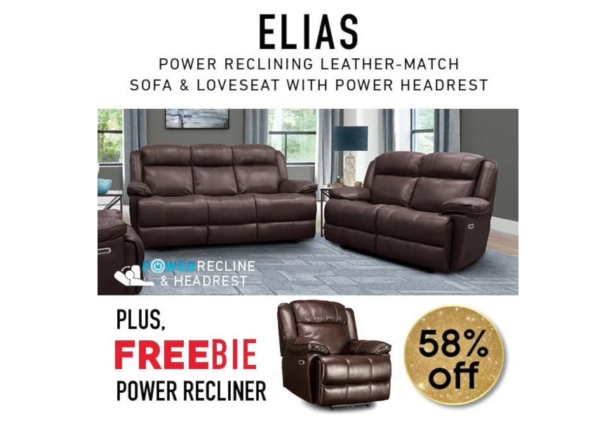 Elias Elias Leather Sofa and Loveseat w/Freebie! by Parker House at Morris Home