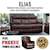 Parker House Elias Leather Match Reclining Sofa with Freebie Recliner