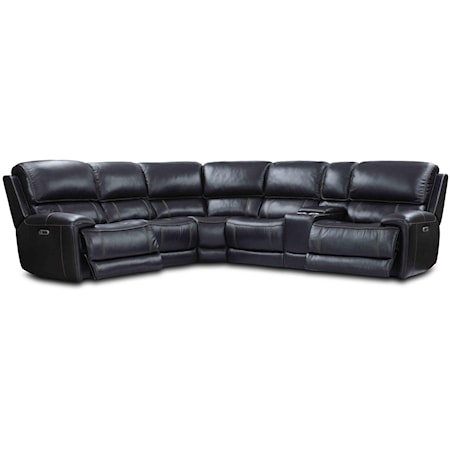 SIX PIECE POWER SECTIONAL