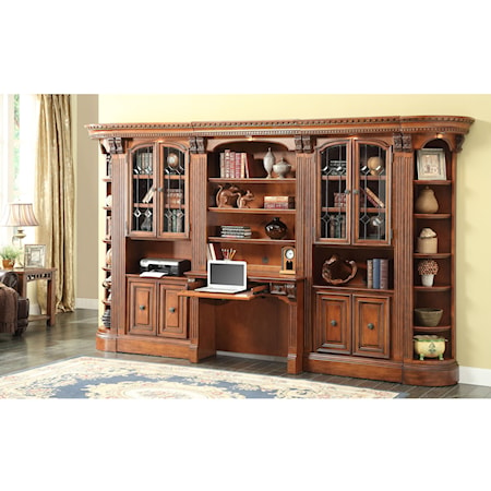 Large Wall Desk and Hutch 