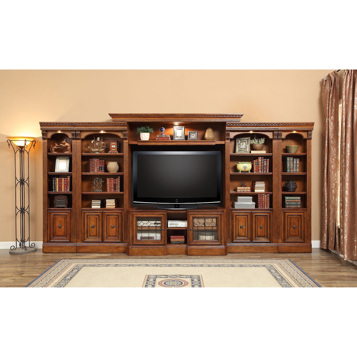 Paramount Furniture Huntington Large Bookcase Entertainment Center 