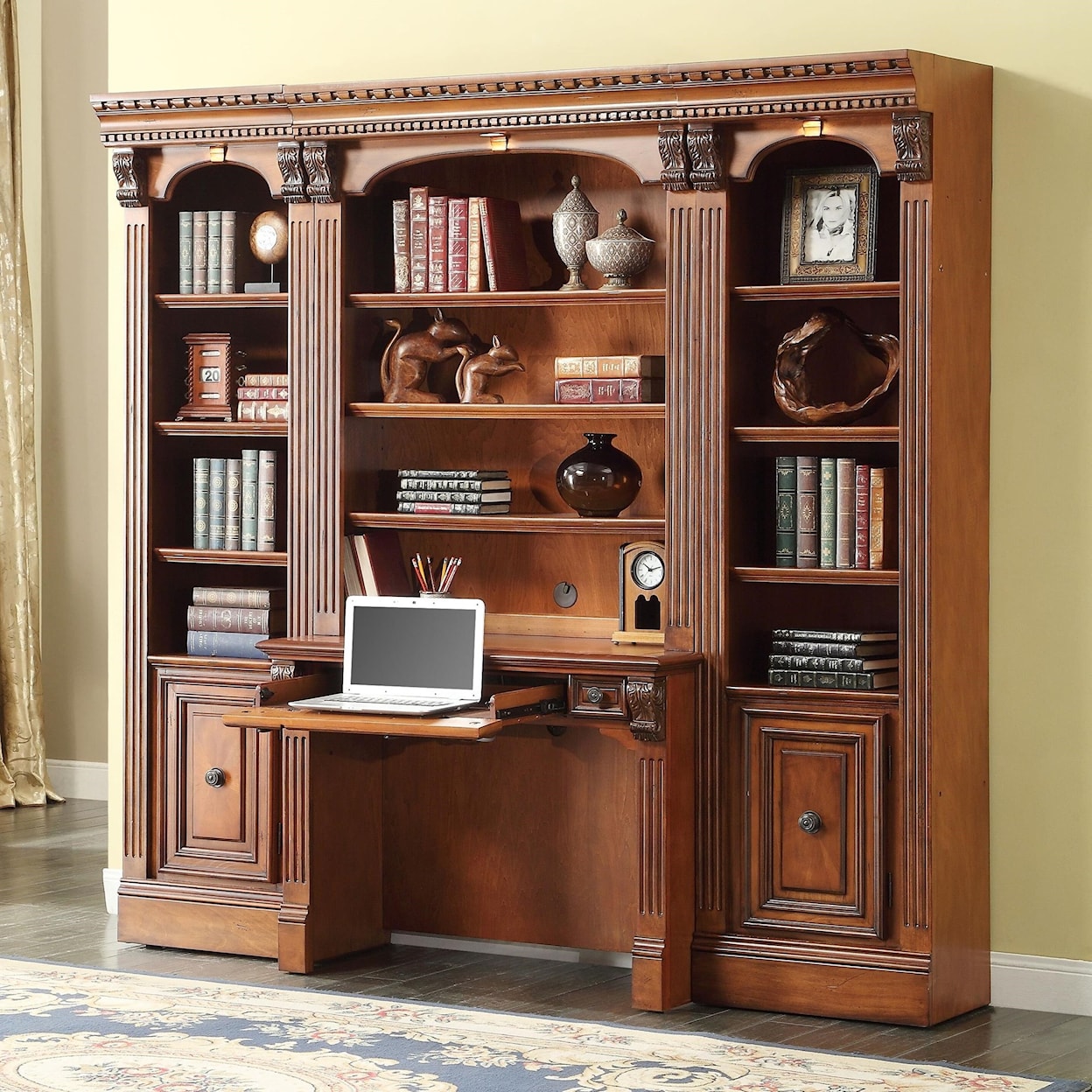 Parker House Huntington Small Wall Desk and Hutch