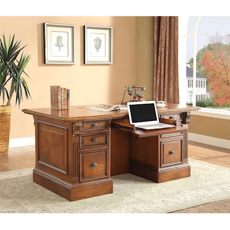 Dbl. Pedestal Executive Desk