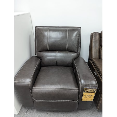 Last One! Leather Recliner with Power