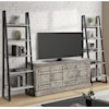 PH Prairie TV Console w/ 2 Pier Bookcases