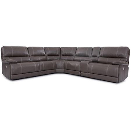 SIX PIECE POWER SECTIONAL