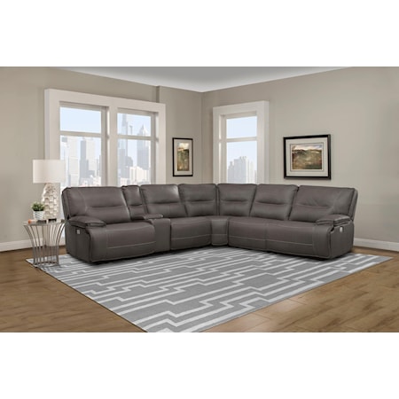 6PC POWER RECLINING SECTIONAL SOFA