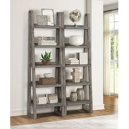 Pair of Etagere Bookcases