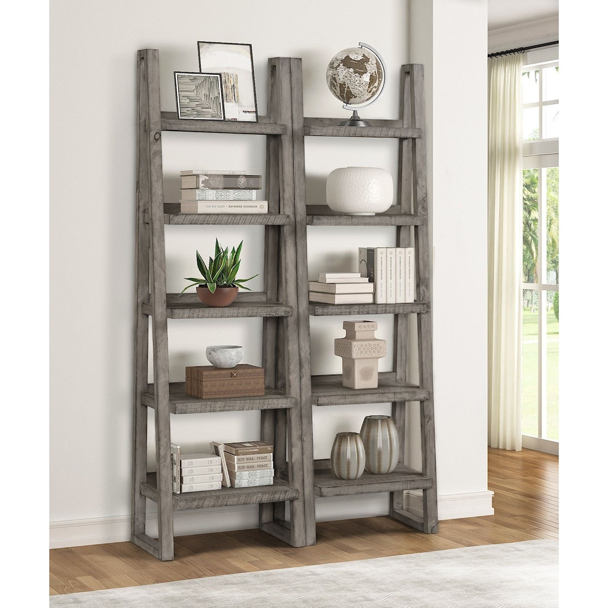 Paramount Furniture Tempe Pair of Etagere Bookcases