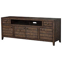 Rustic Modern 76" TV Console