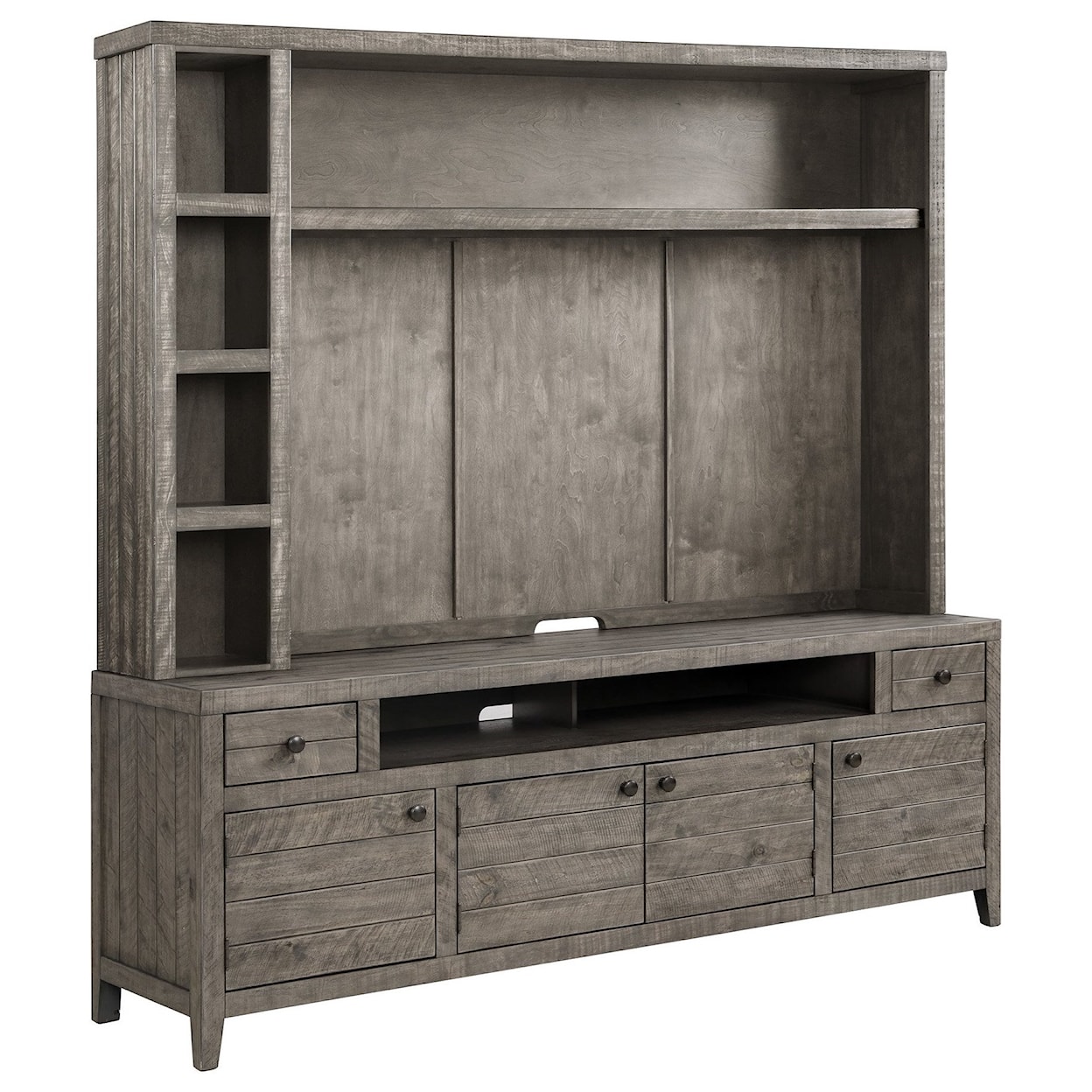 Parker House Tempe TV Console with Hutch and Back Panel
