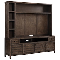 84 in. TV Console with Hutch and Back Panel and Soundbar Opening