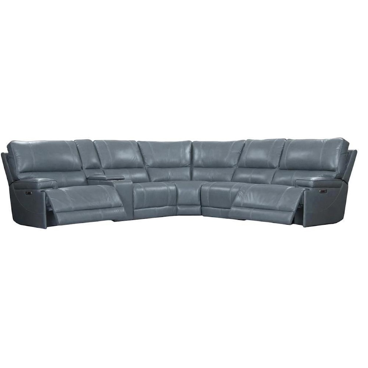 Parker House Wade Wade Leather Match Power Sectional