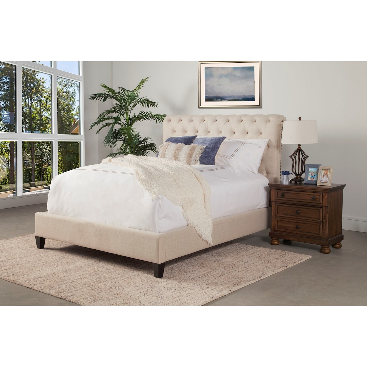 Carolina Living Cameron Queen Upholstered Bed