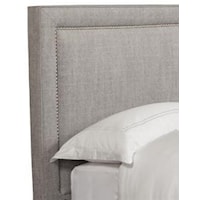 Queen Upholstered Headboard Only with Nail Head Trim