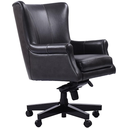 Transitional Leather Desk Chair