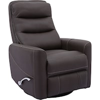 Contemporary Swivel Glider Recliner with Articulating Headrest