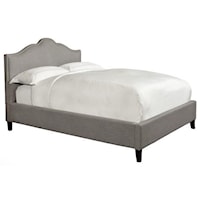 Queen Upholstered Bed with Nailhead Trim