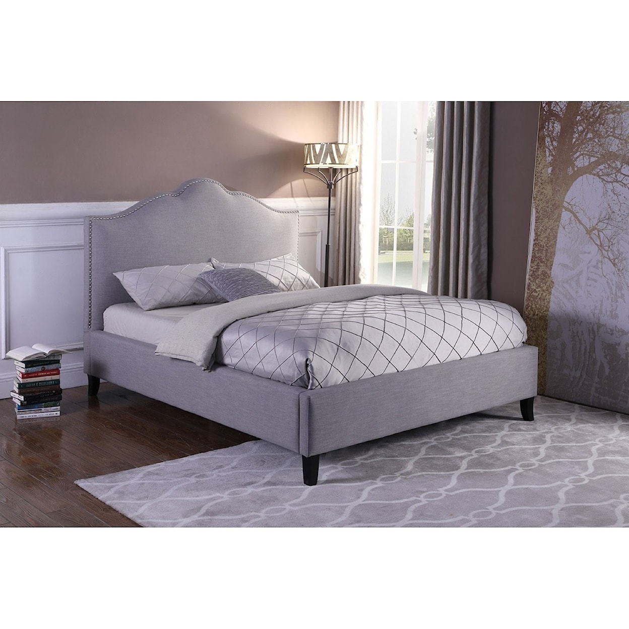 Paramount Living Jamie Queen Upholstered Bed