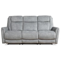 Transitional Zero Gravity Power Reclining Sofa