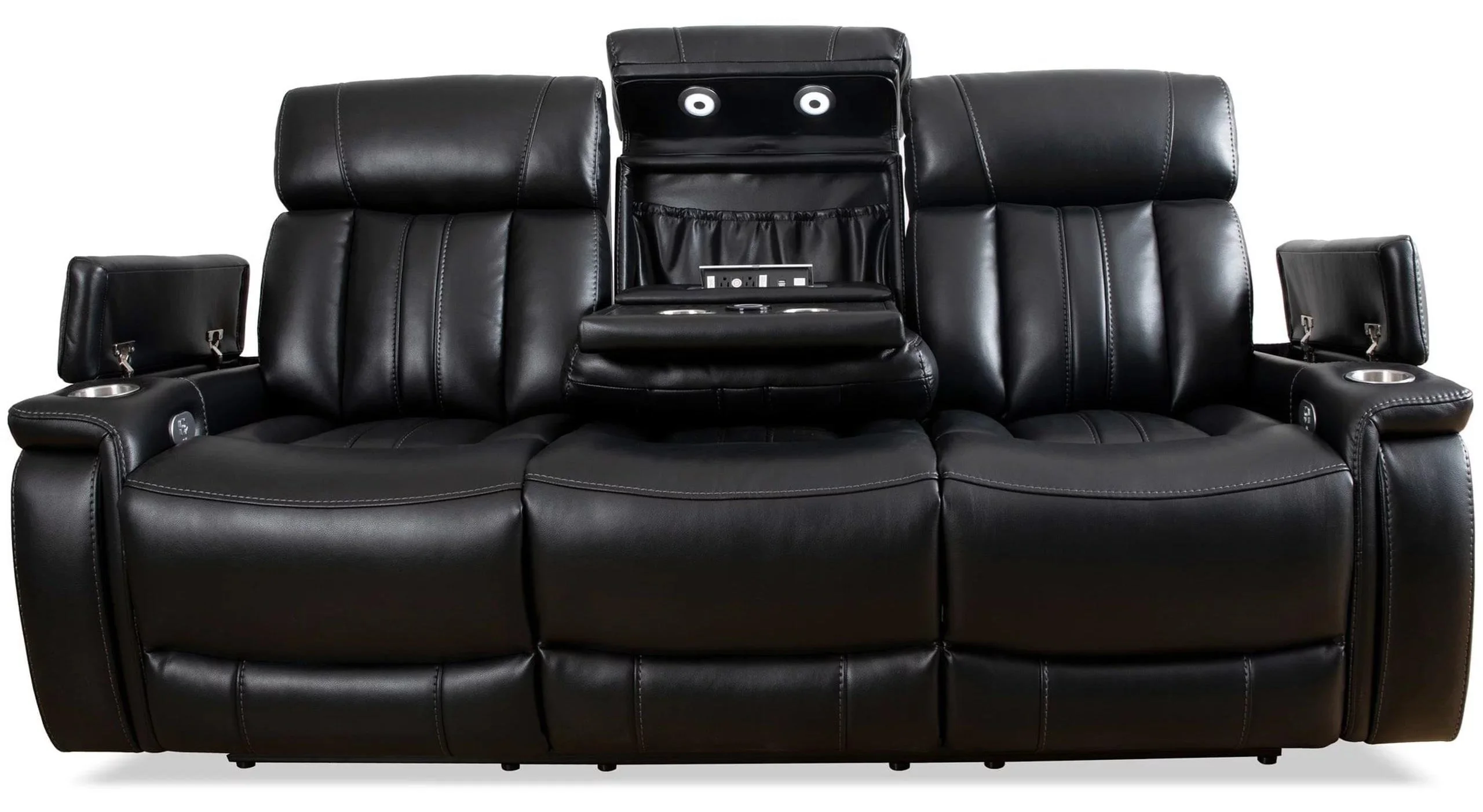 PH Royce MROY832PHMID Casual Power Reclining Sofa with Drop Down