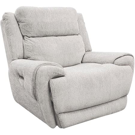 Casual Power Recliner with Power Headrest and USB Charging Port