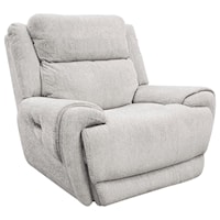 Casual Power Recliner with Power Headrest and USB Charging Port