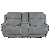 Power Dual Reclining Console Loveseat with Power Headrest and USB Charging