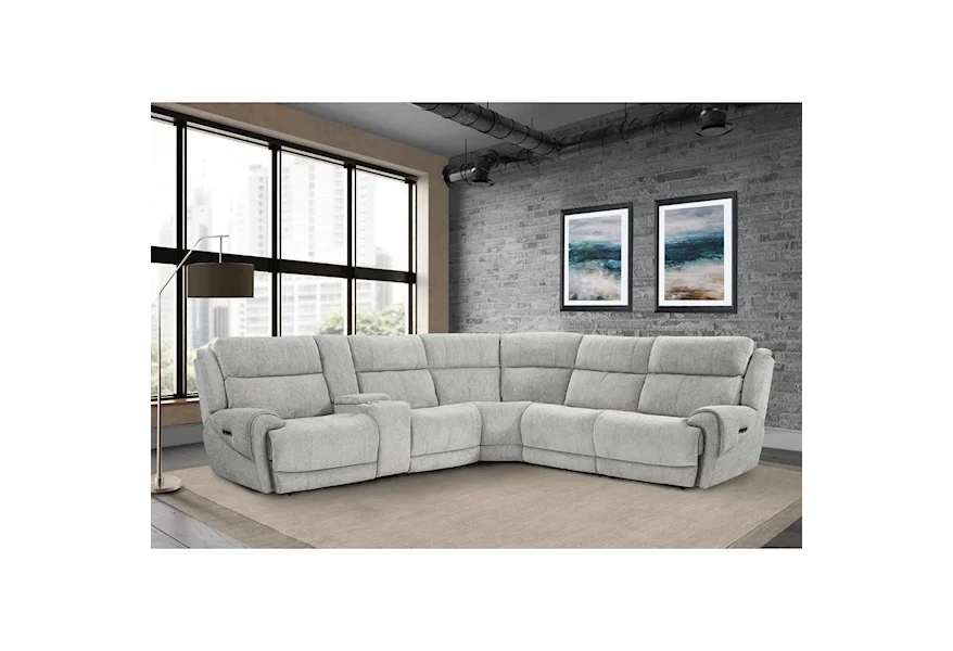 Spencer Power Reclining Sectional by Parker Living at Galleria Furniture, Inc.
