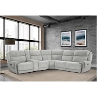 6 PC Spencer Sectional in Tide Pebble Fabric