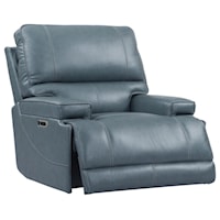 Contemporary Power Cordless Recliner with Power Headrest and USB Port