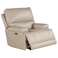 Contemporary Power Cordless Recliner with Power Headrest and USB Port