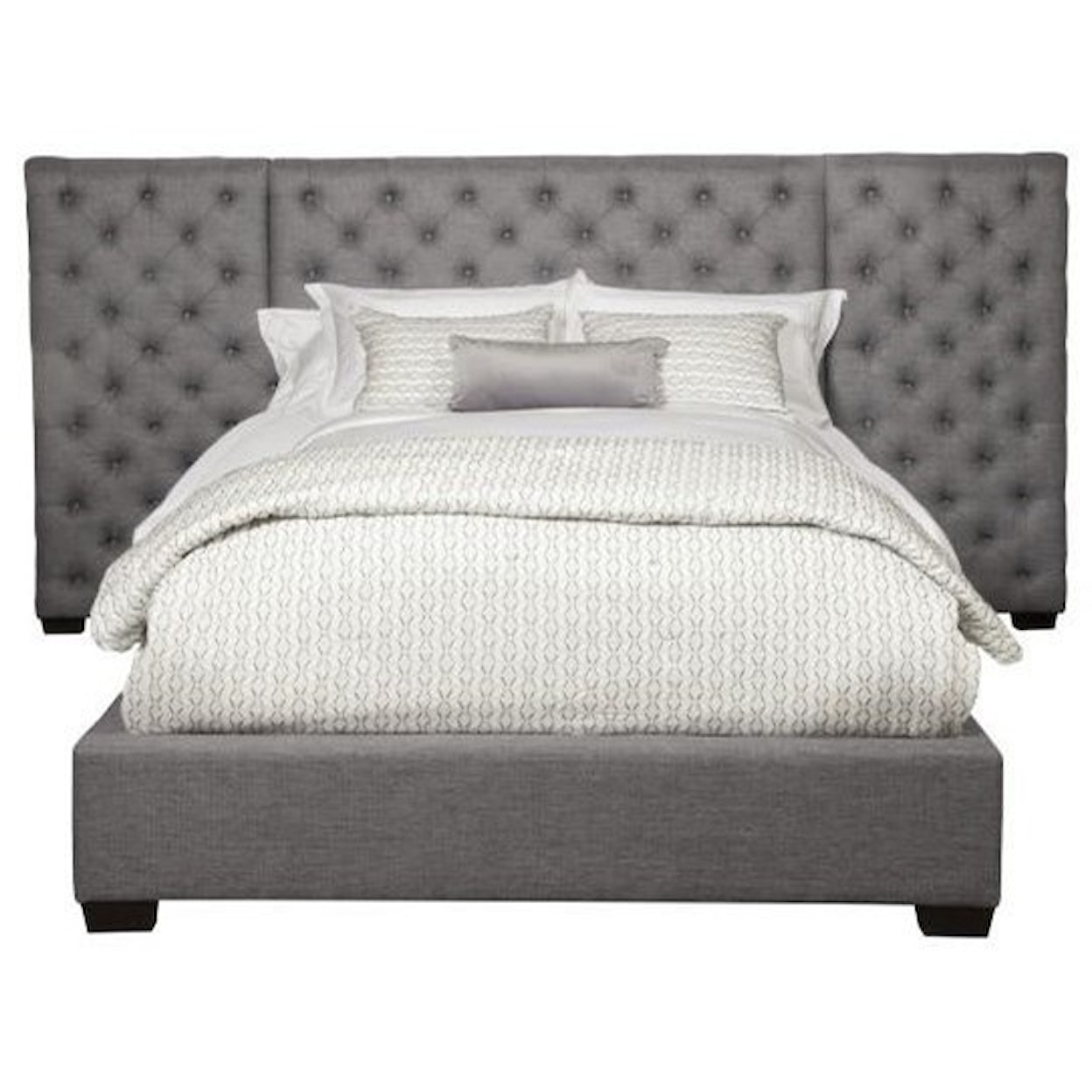 Parker Living Zoey King Upholstered Bed with Side Panels