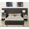Parker Living Zoey King Upholstered Bed with Side Panels